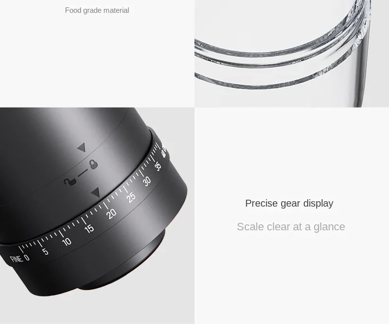 Electric Coffee Bean Grinder – Rechargeable, 40 Gears, Adjustable, Portable Mini Hand - Pour, Household Coffee MillElectric Mini Coffee Grinder - GNG Essentials