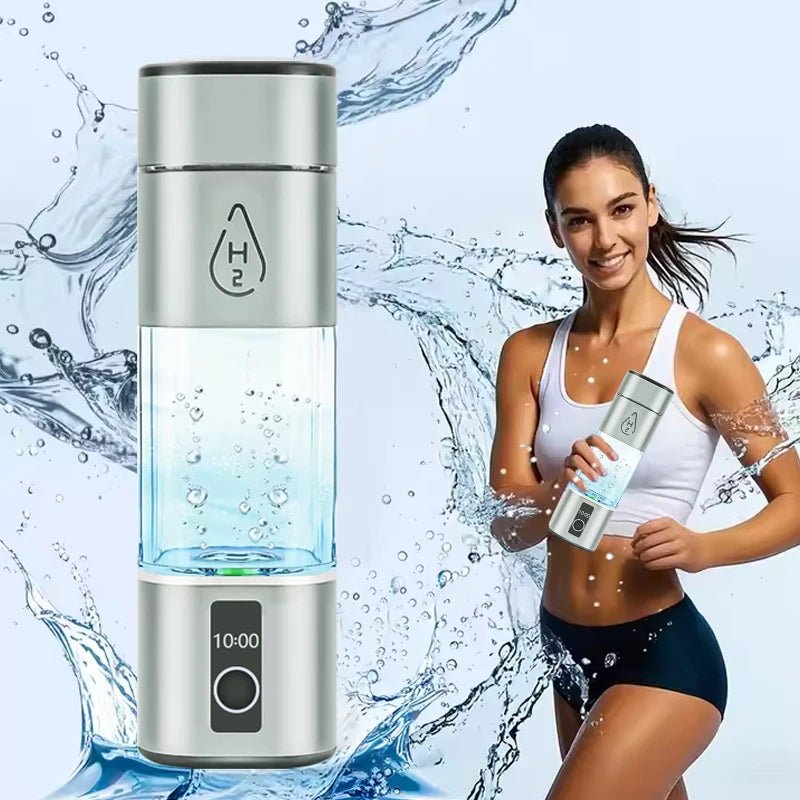 High Concentration Hydrogen Water Bottle – 8000ppb, PEM Hydrogen - Rich Generator, Portable Hydrogen Water Maker - GNG Essentials