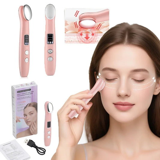Smart Eye Vibration Massager – 3 - Mode Hot Therapy Wand for Eye Bags, Dark Circles & Facial Relaxation - GNG Essentials