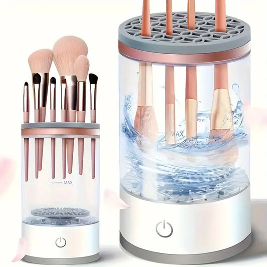 USB Powered Makeup Brush Cleaner – Odorless, Battery - Free, Brush Washer & Dryer, Essential Beauty Tool Accessory, Plug - and - Play - GNG Essentials