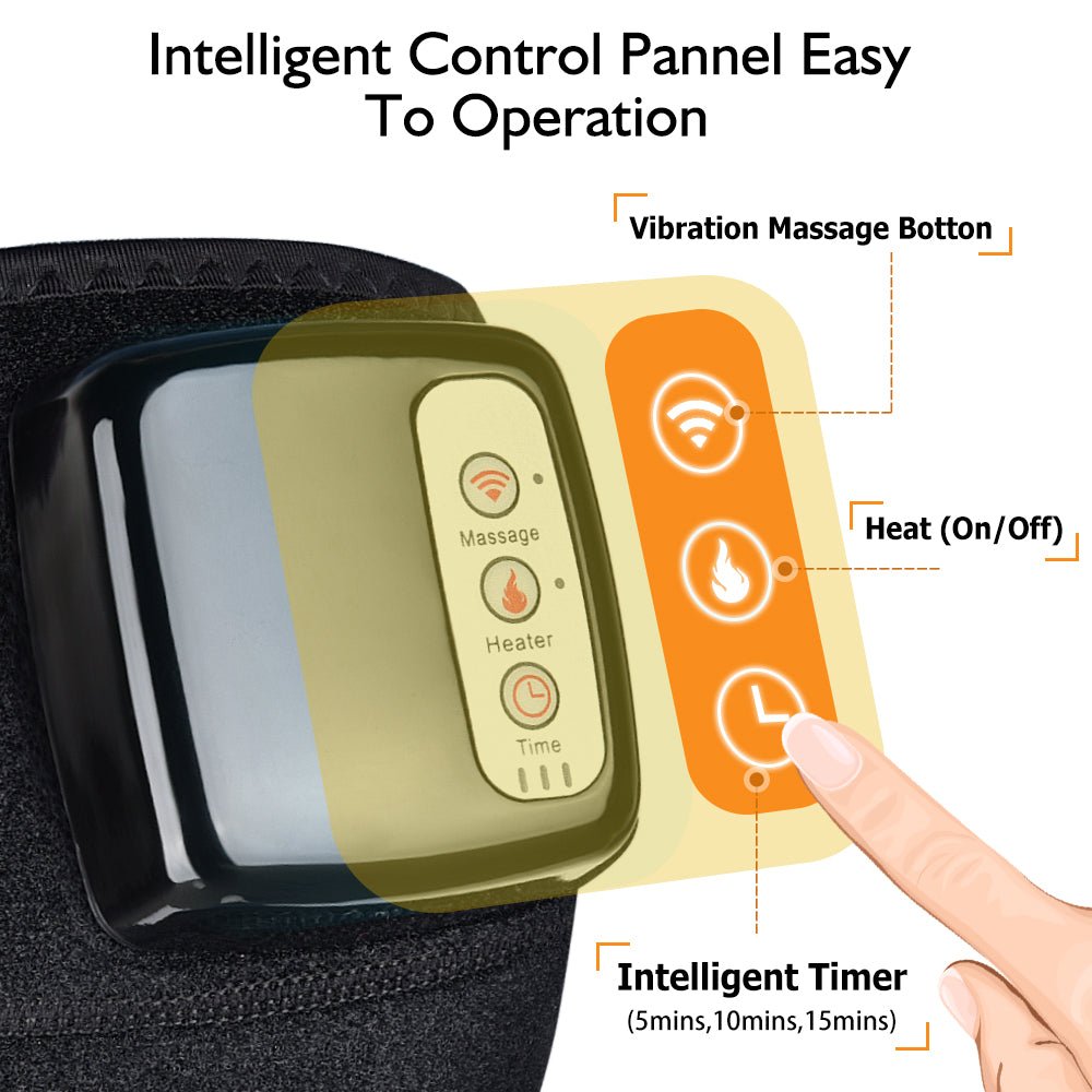 Electric Infrared Heating Knee Massager Wrap Elbow Joint Support Vibration Therapy Physiotherapy Machine Pain Relief Massageador - GNG Essentials